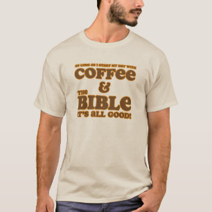 Café y la camisa de la biblia