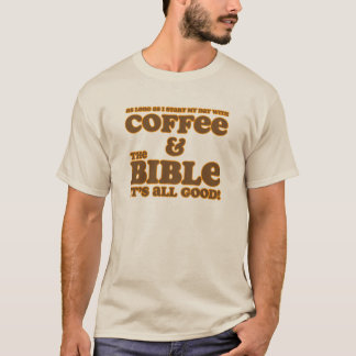 Café y la camisa de la biblia