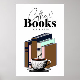 Café y libros antiguos | Todo lo que necesito arte