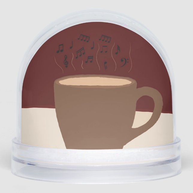Café y música - Copa de café con vapor musical (Anverso)