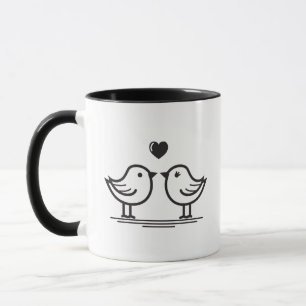Café y tazas de diseño simple y único
