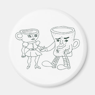 Café y té imán