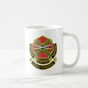 Café Yongsan y taza del logotipo de IMCOM