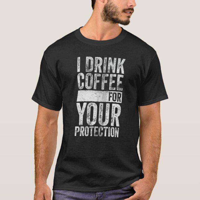 Cafeína Adicto Camisa Bebo Café Para Su Pr (Anverso)