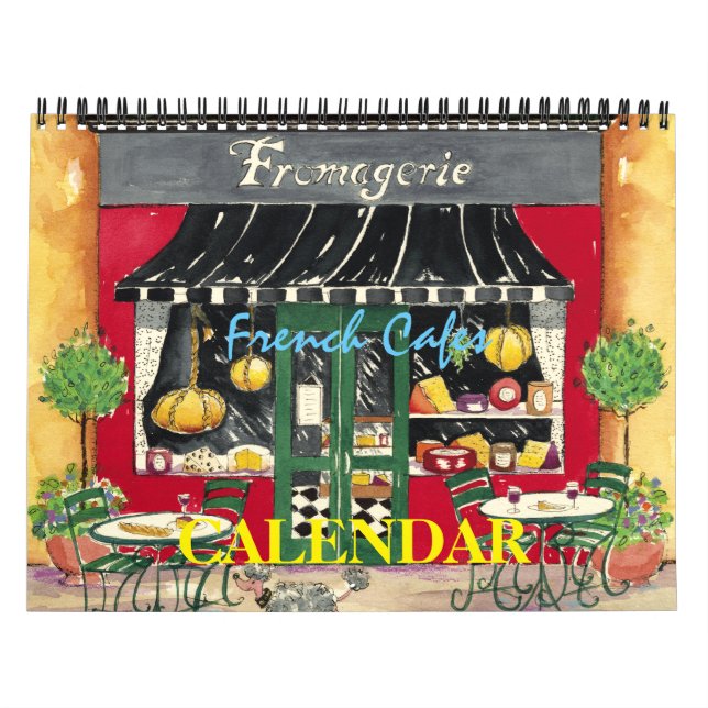 Cafés franceses, calendario (Tapa)