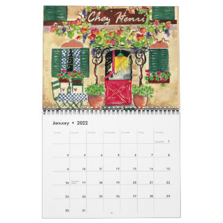Cafés franceses, calendario