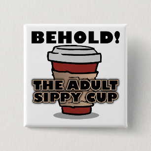 Cafetera de Taza de Sorbo para Adultos Botón Diver