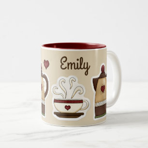 Cafetera y Copa Personalizada