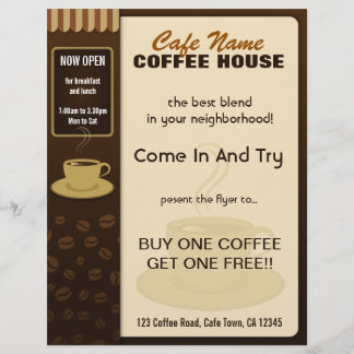 Cafetería Cafe Café Café Coffee Cup Flyers and Cof