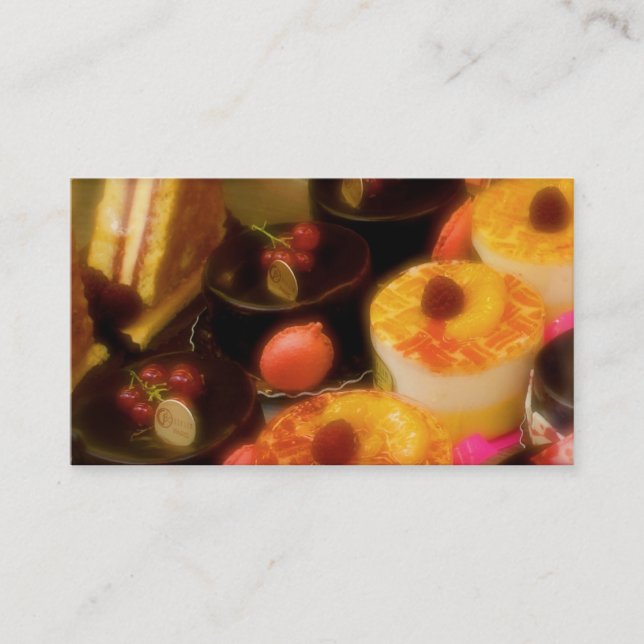 Cafetería de panadería para tarjetas de visita (Anverso)