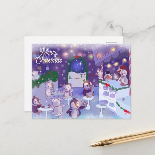 Cafetería Snowman de navidad (Anverso/Reverso In Situ)