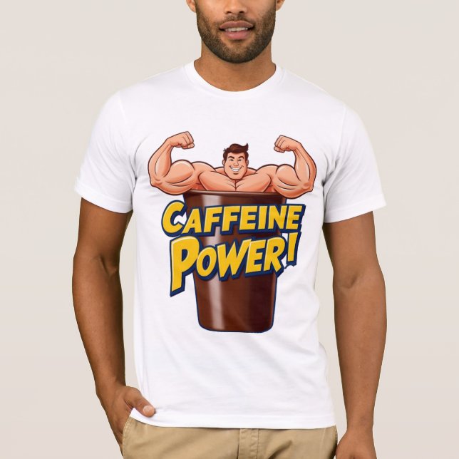"Caffeine Power Flex - Camiseta para hombres" (Anverso)