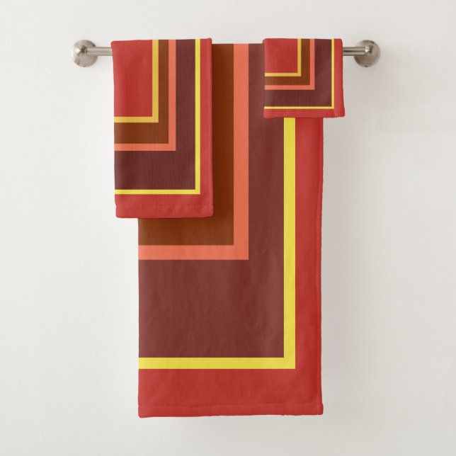 Caída Corn Indio Amarillo Naranja Rojo Geométrico (In situ)