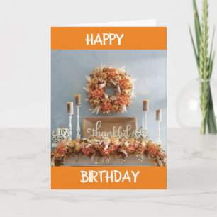 **CAÍDA** CUMPLEAÑOS Y GRACIAS POR **MI TARJETA DE