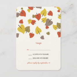 Caída de la tarjeta RSVP