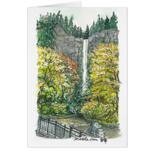 Caída de Multnomah en caída (Frente)