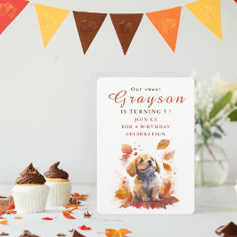 Caída de vibraciones Puppy - Tarjeta de invitación