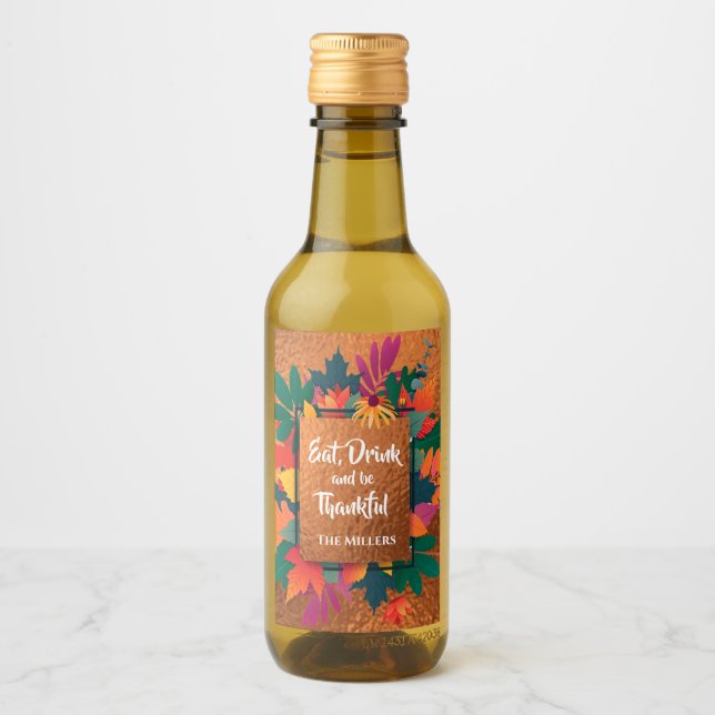 Caída del otoño, las hojas de Acción de Gracias al (Anverso)