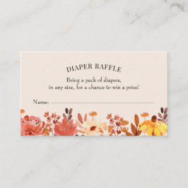Caída Diaper Raffle Tarjeta de inserción de Raffle