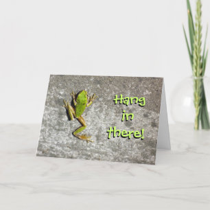 Caída en allí tarjeta de la rana