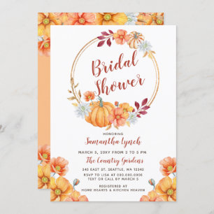 Caída en el amor Calabaza Invitación a ducha de no