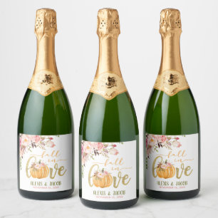 Caída en el amor Etiqueta de botella de vino espar