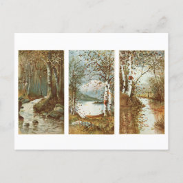 Caída en la postal de la época forestal