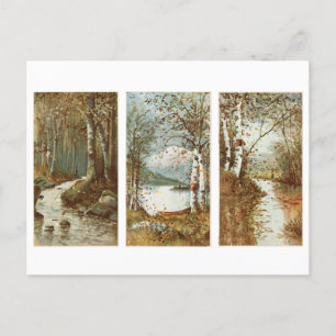 Caída en la postal de la época forestal