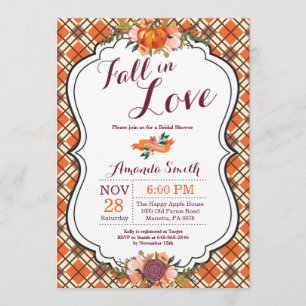 Caída en tarjeta nupcial de la invitación de la