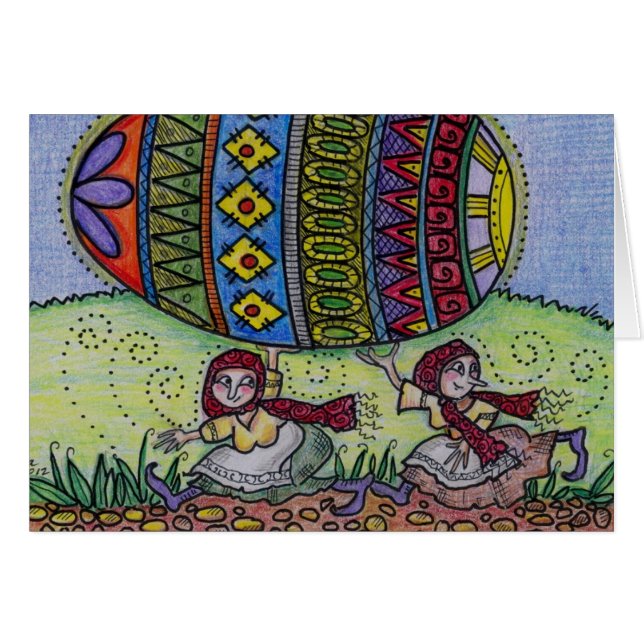 Caída encendido a su arte popular ucraniano de (Anverso (Horizontal))