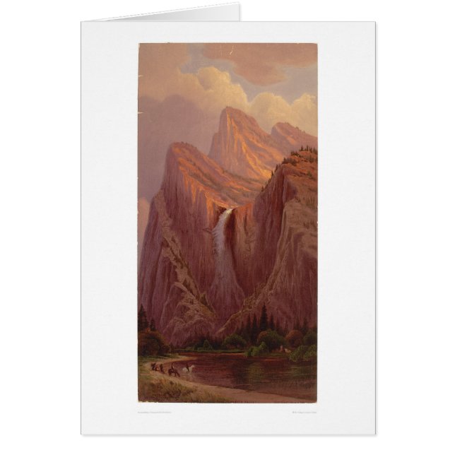Caída nupcial del velo, valle de Yosemite (0128A) (Frente)