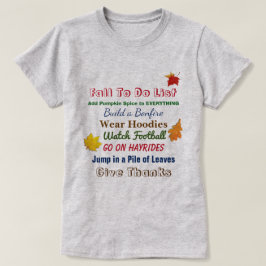 Caída para hacer la camiseta de las mujeres de la