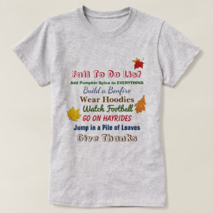 Caída para hacer la camiseta de las mujeres de la