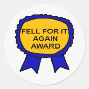 CAÍDA POR LOS Pegatinas DEL PREMIO DE TI DE NUEVO