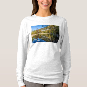 Caída Reflexiones Río Búfalo camiseta de manga lar