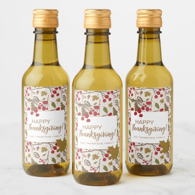 Caída Rústica deja feliz Personalizado de Acción d (Botellas)