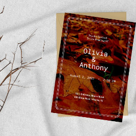 Caída rústica deja invitación a matrimonio