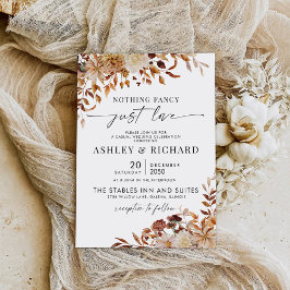 Caída Rústica deja invitación a matrimonio Boda