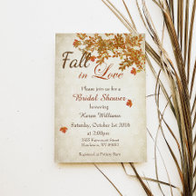 Caída rústica en el amor Invitación a la ducha de 