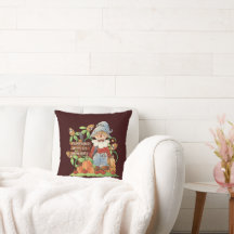 Caída Scarecrow almohada de lanzamiento estacional