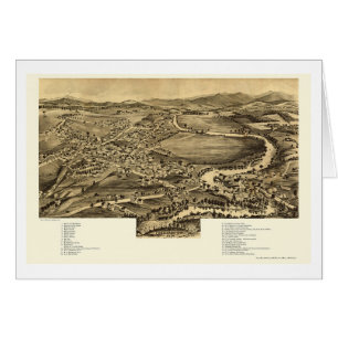 Caídas de Enosburg, mapa panorámico del VT - 1892