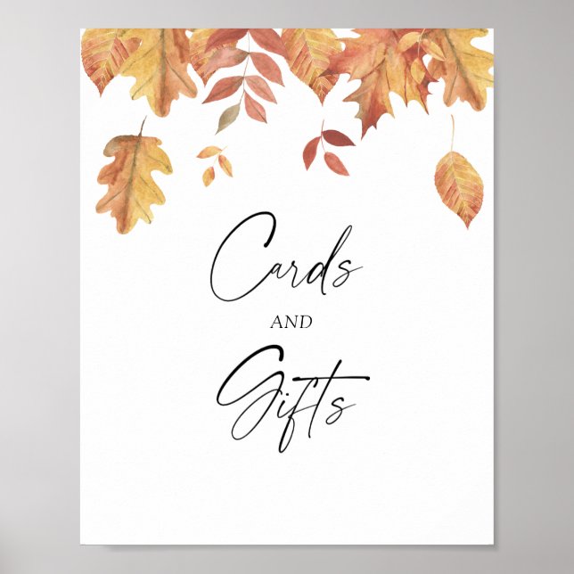 Caídas de hojas - CARTAS Y Posters DE REGALOS (Frente)