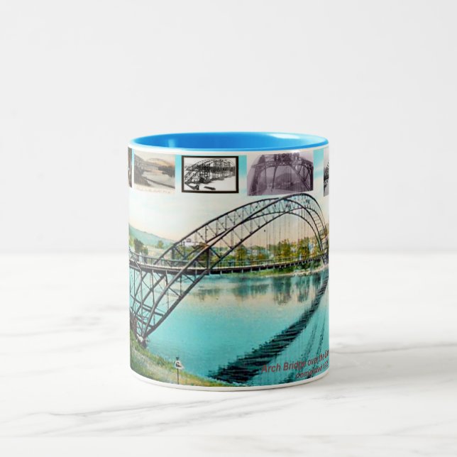 caídas de los bramidos, vt. taza de 2 tonos (Centro)