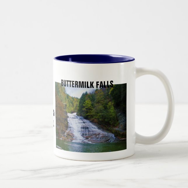 CAÍDAS del SUERO, taza de ITHACA, N.Y. (Derecha)