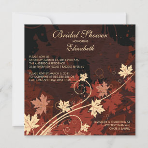Caídas Sale Bride Bridal Shower Invitación de otoñ