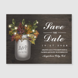 Caídas Sale Mason Jar Guarda los imanes de fecha