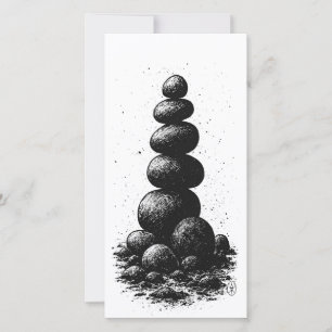 Cairn de Piedras Zen – Invitación Ritual Minimalis