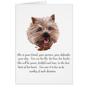 Cairn Terrier Keepsake - MUJERES