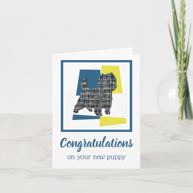 Cairn Terrier Puppy Felicitaciones Tarjeta De Salu (Anverso)