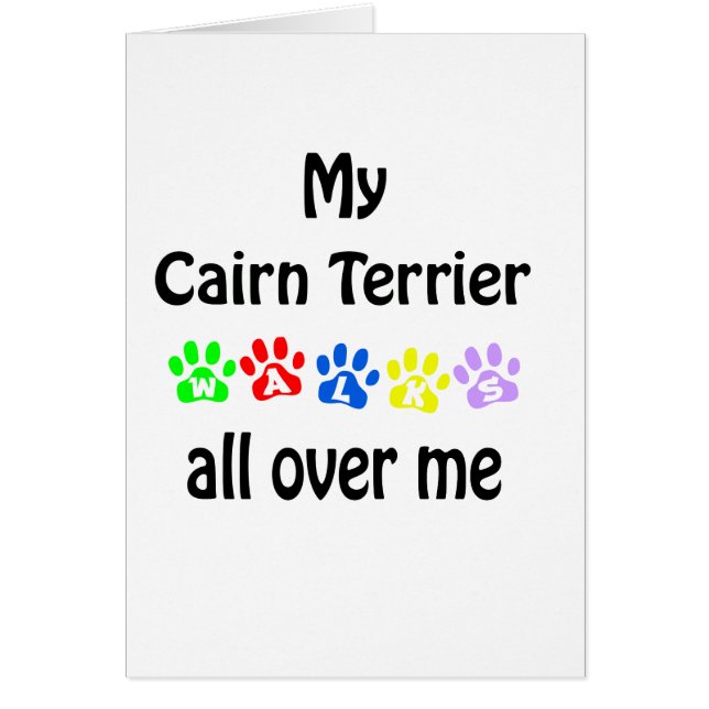 Cairn Terrier Walks Design (Frente)